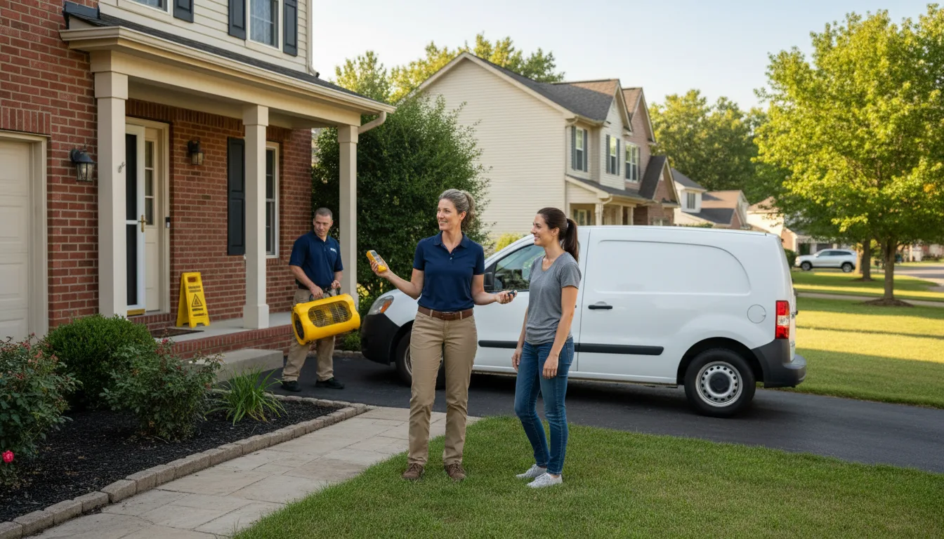 Water restoration image for Water Damage & Restoration Services in Crowder, OK